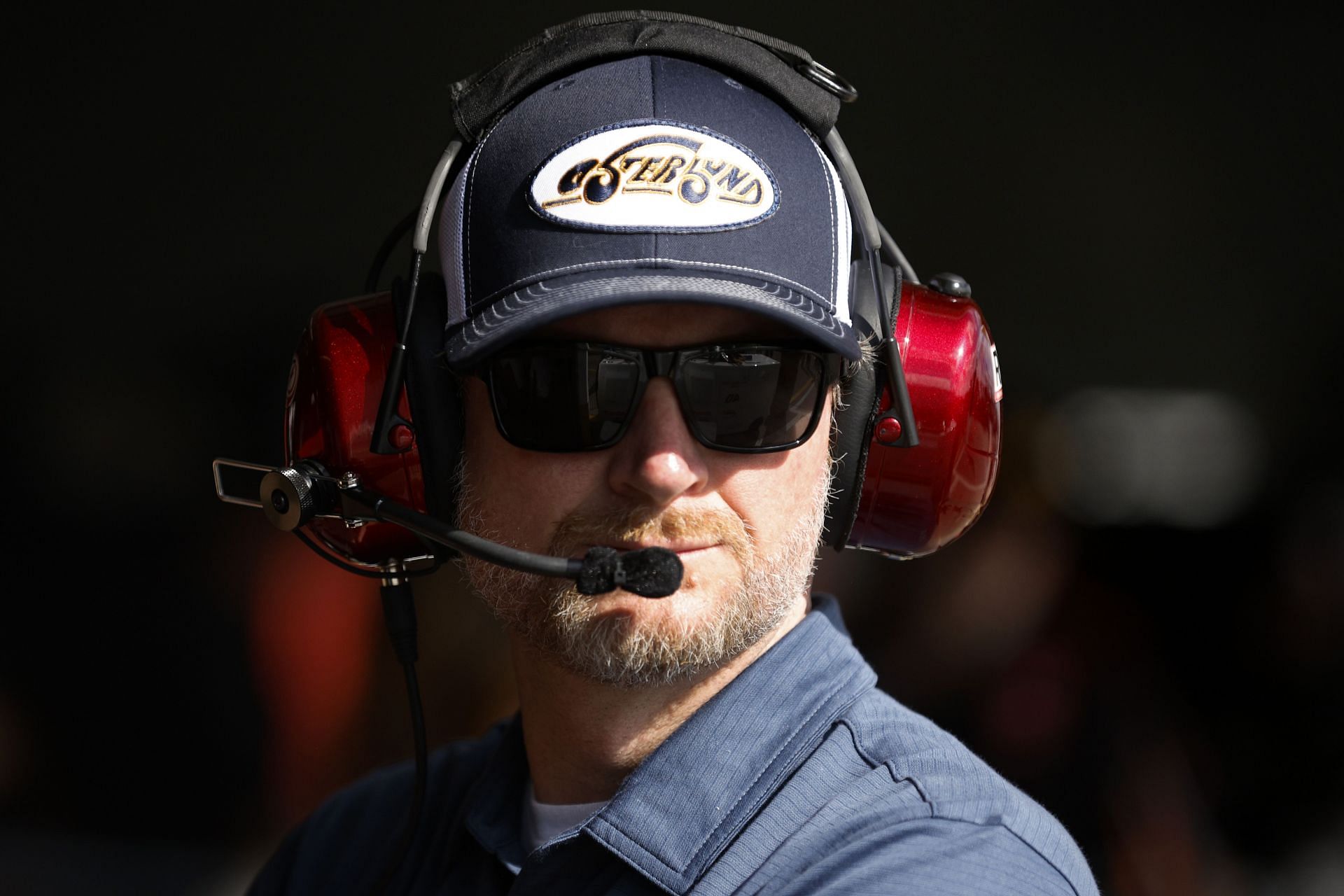 Dale Earnhardt Jr. looks on during practice for the NASCAR Cup Series Daytona 500 at Daytona International Speedway on February 12, 2025 - Source: Getty